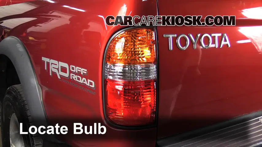 2001 Toyota Tacoma DLX 3.4L V6 Extended Cab Pickup Lights Turn Signal - Rear (replace bulb)